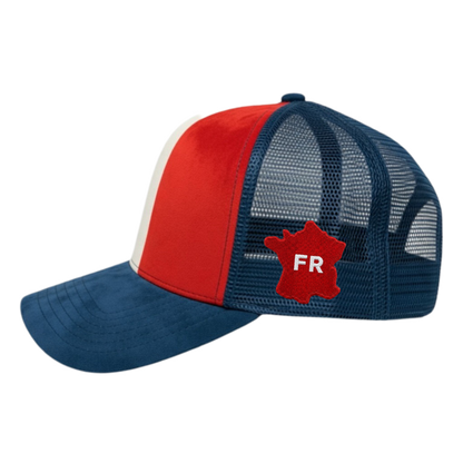 France Flag Suede Trucker Hat