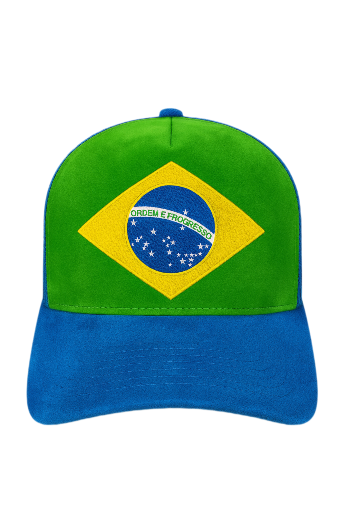 Brazil Flag Suede Trucker Hats