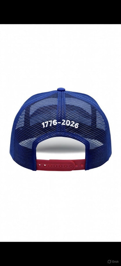 USA 250 Suede Trucker Hat