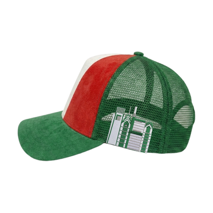 Philly Little Italy (Green Version) Suede Trucker Hat