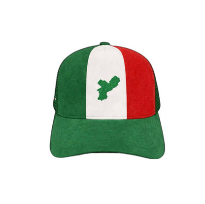 Philly Little Italy (Green Version) Suede Trucker Hat
