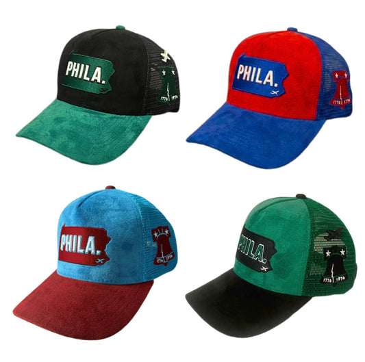 Phila. Suede Trucker Hats Coming Soon (Pre-Order)