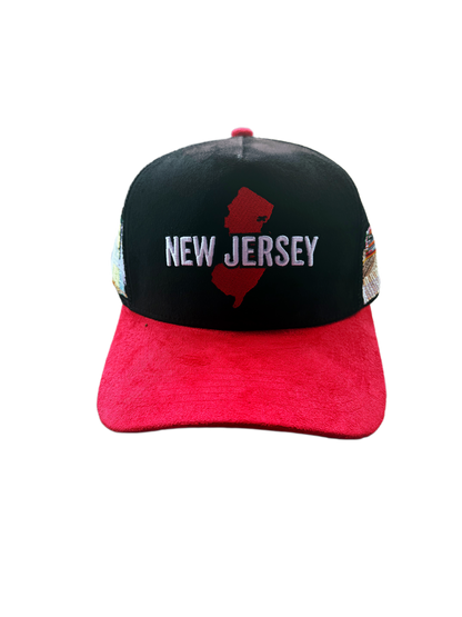 New Jersey Garden State Suede Trucker Hat