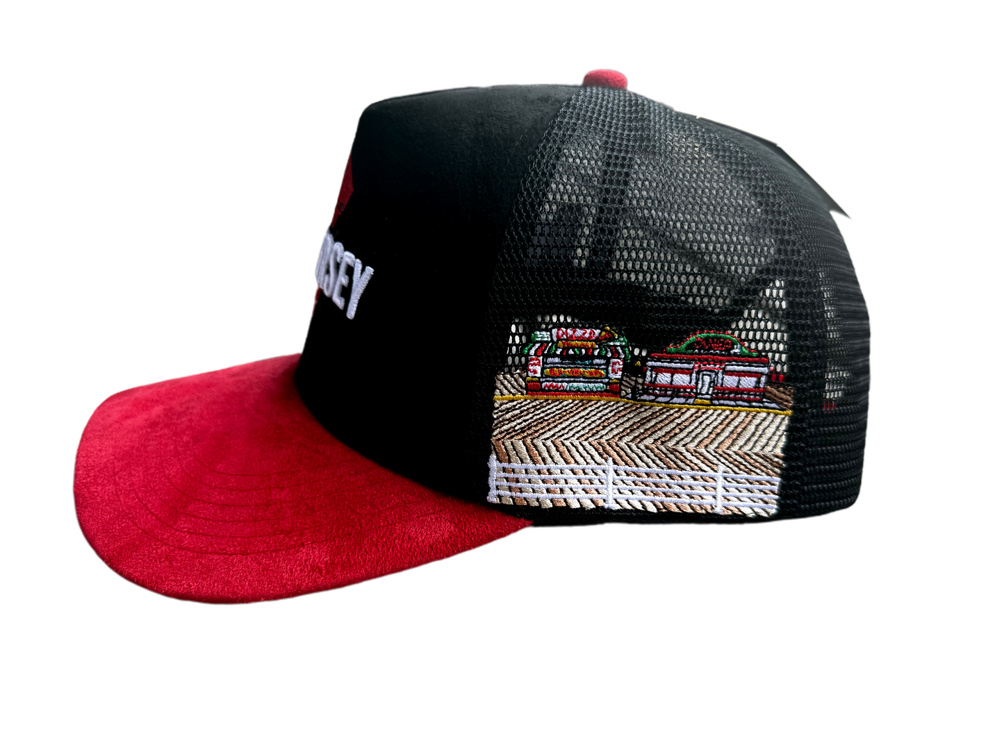 New Jersey Garden State Suede Trucker Hat