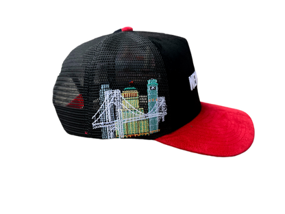 New Jersey Garden State Suede Trucker Hat
