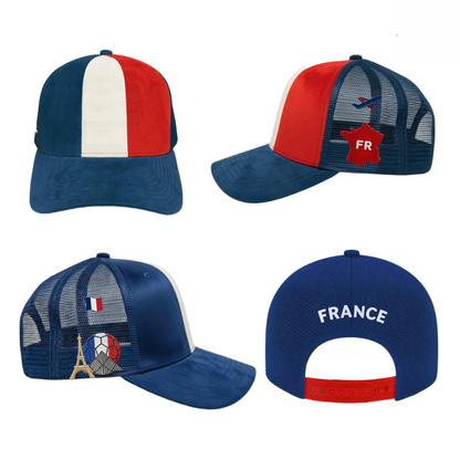 France Flag Suede Trucker Hat