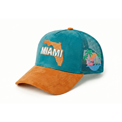 Miami Suede Trucker Hats Coming Soon